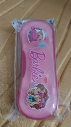 Side view of plastic compass box for kids showing snap-lock and smooth edges