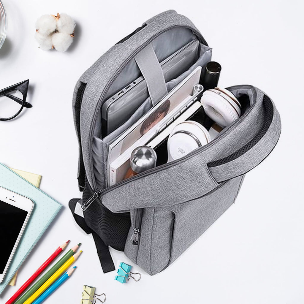 Front view of the FERVENT Laptop Bag with adjustable shoulder strap, ideal for daily use.