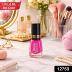 Close-up of vibrant glitter matte nail polish for quick drying application