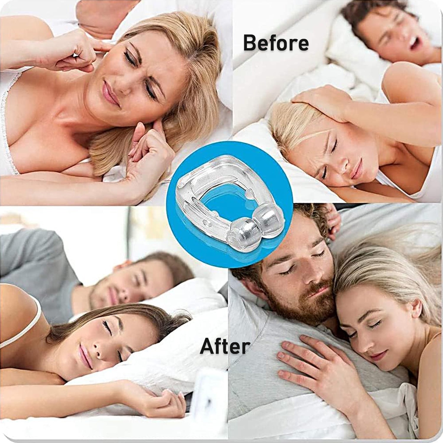 Silicone magnetic nose clip with its protective mirror case