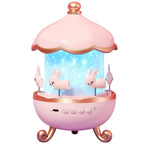 Star Spin Bunny Carousel Lamp creating a comforting environment for kids