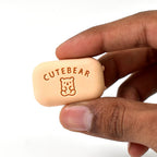 Portable soap-shaped eraser with durable rubber material
