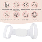 Back view of the adjustable Posture Corrector ensuring a snug fit.