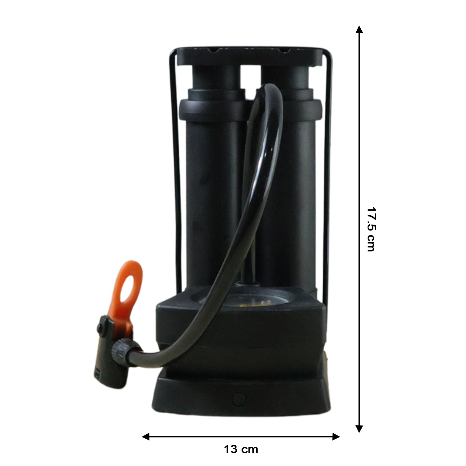 Flexible hose and multiple nozzle attachments for various inflatables