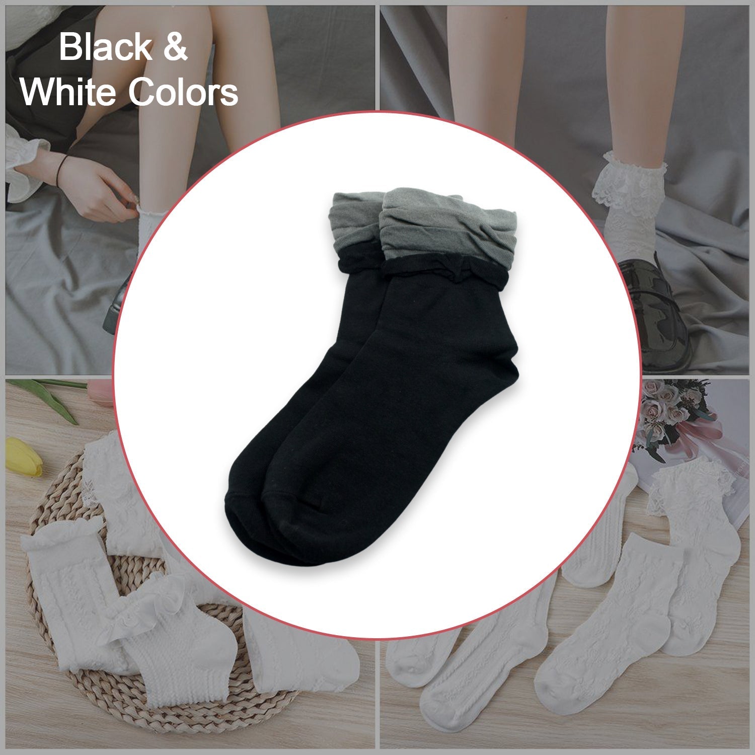 Thickened women's ankle socks offering ultimate comfort.