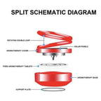 A solar-powered car fragrance diffuser featuring captivating rotating rings.