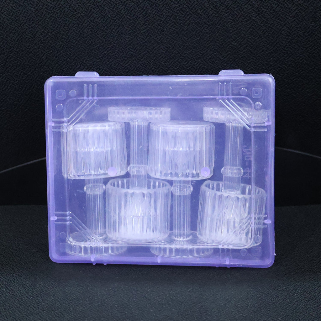 Mini LED crystal-effect table lamps illuminating stylish decor