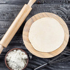 Chef pressing dough in the Round Roti Maker to create a perfect chapati.