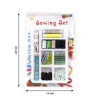 Comprehensive 62-piece sewing kit featuring a variety of tailoring accessories.