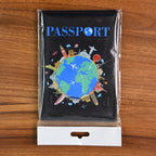 Stylish World Map Passport Holder displayed on clean white background