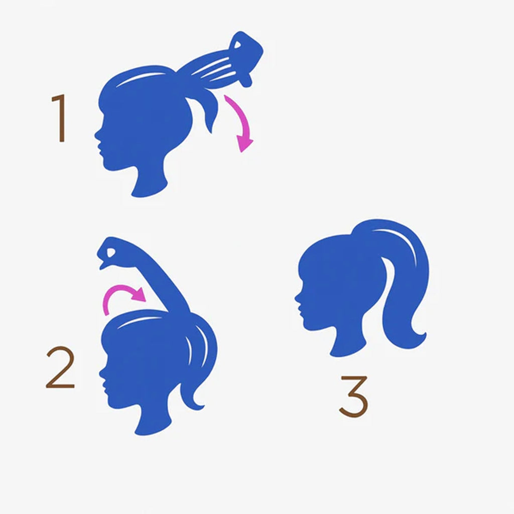 Elastic loop of hair styling accessory for easy bun formation