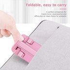Compact phone stand with mirror, providing a convenient solution for desk organization.