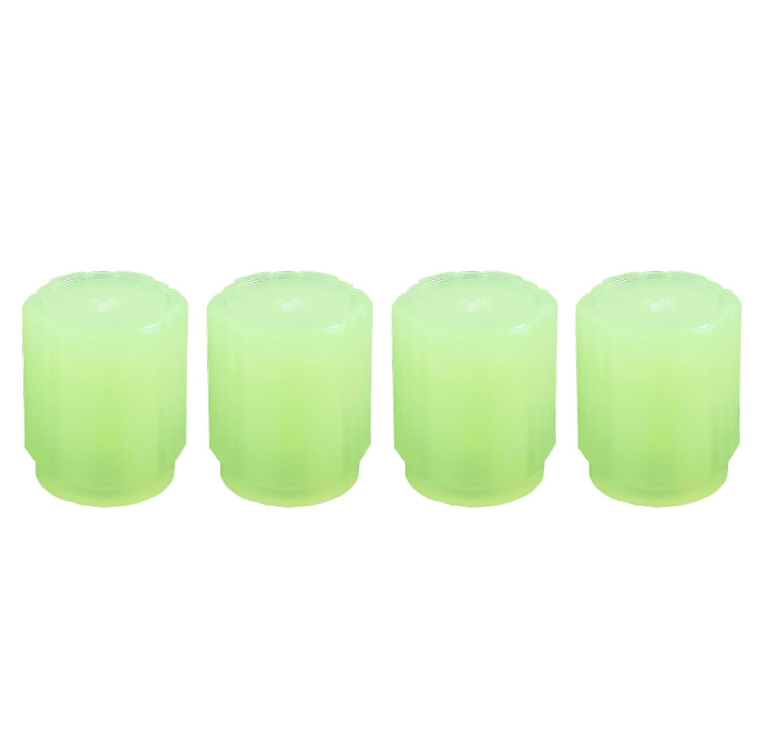 Light rim caps glowing for enhanced tire visibility