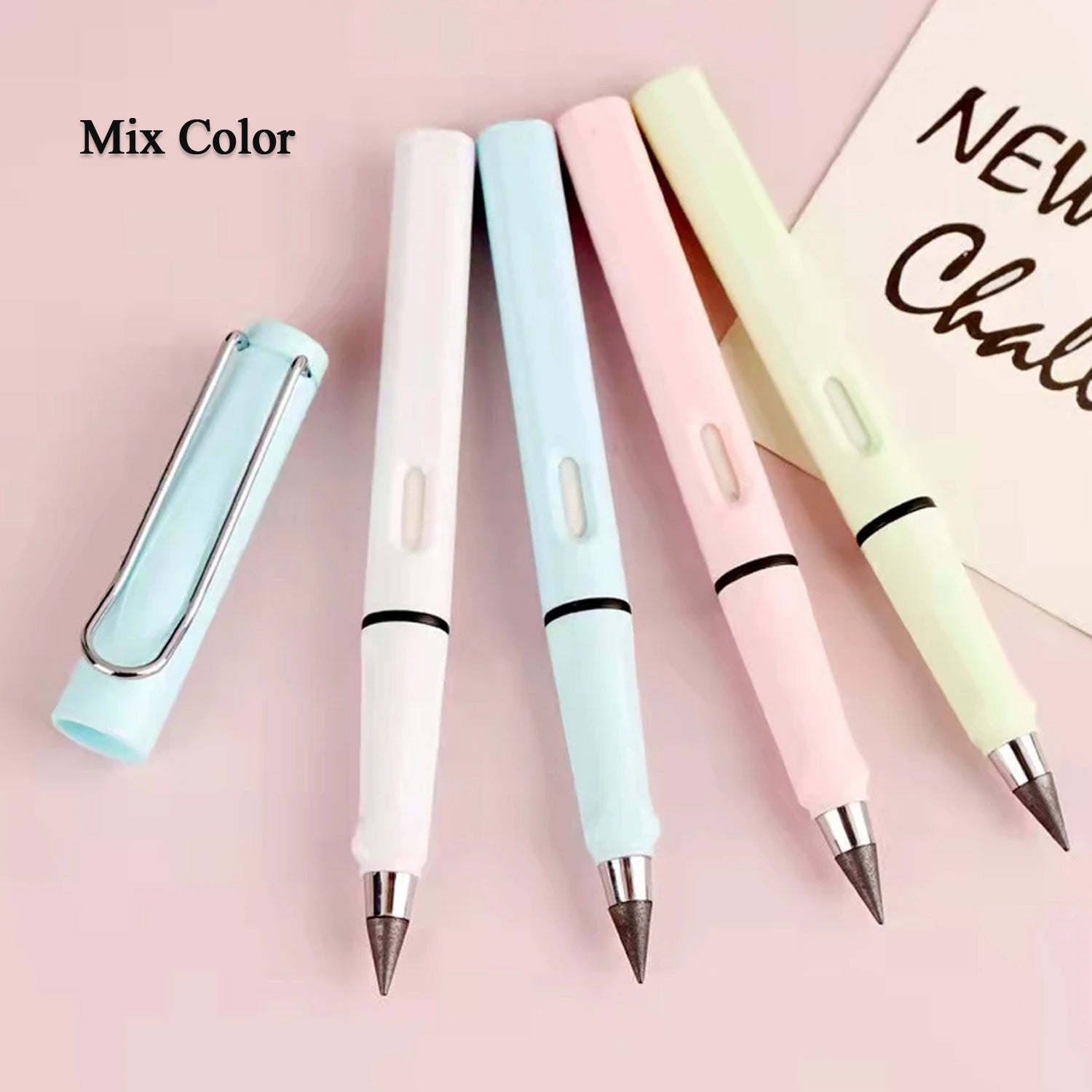 Set of everlasting magic pencils in assorted colors for kids and students