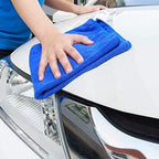 Microfiber cleaning glove and cloth for scratch-free car wash