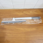 2-in-1 window glass cleaner with microfiber pad and silicone blade on white background