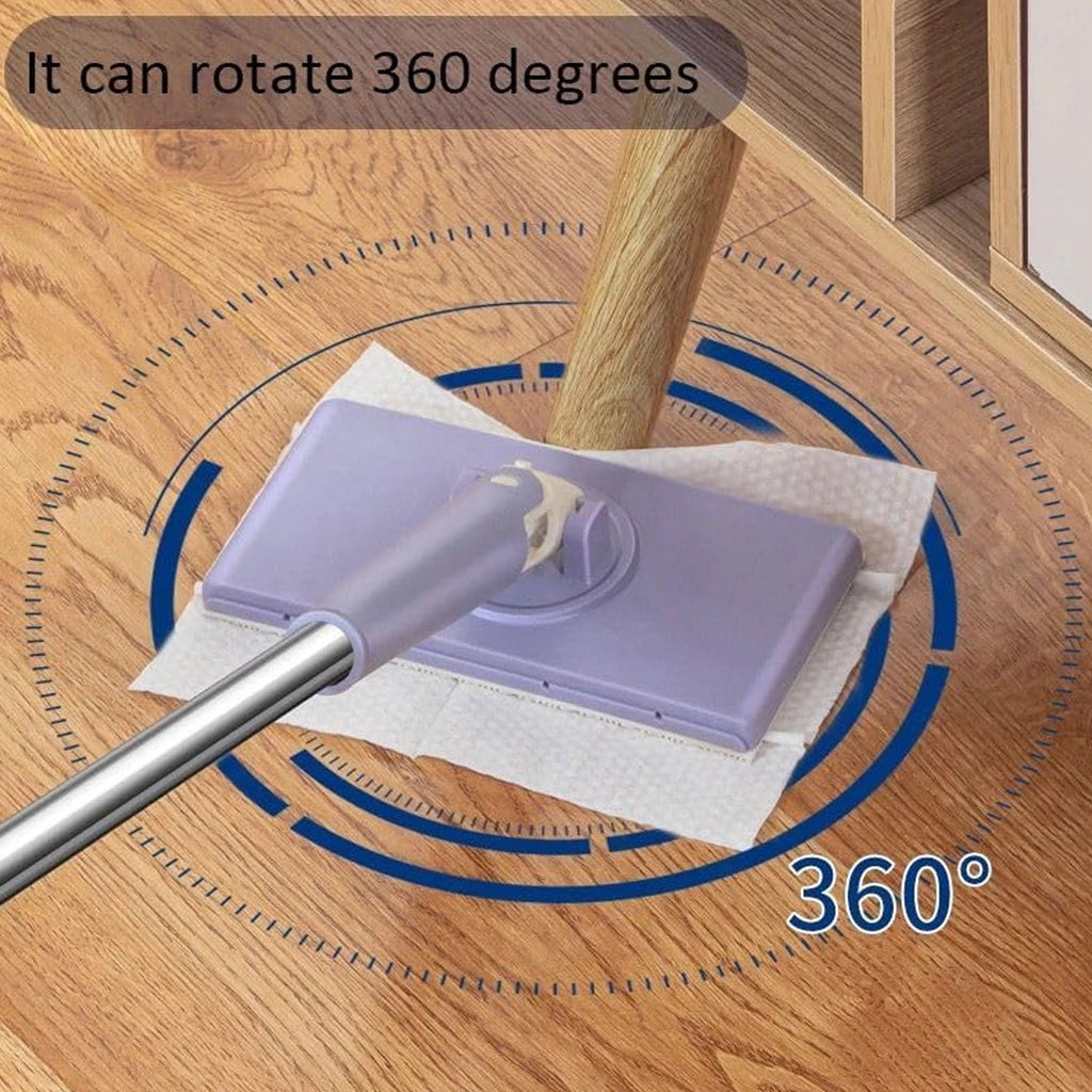 An illustration showing the various surfaces the mini mop can clean.