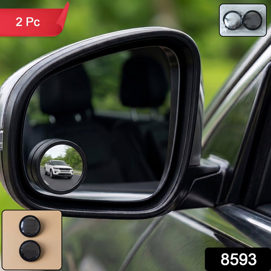 Stick-on round convex blind spot mirror for vehicle side mirror