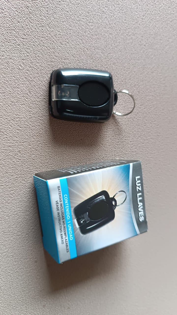 Neutral image for mini LED torch keychain showing product detail