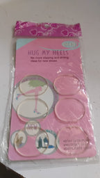 Packaging of silicone shoe insoles heel pads in a retail box