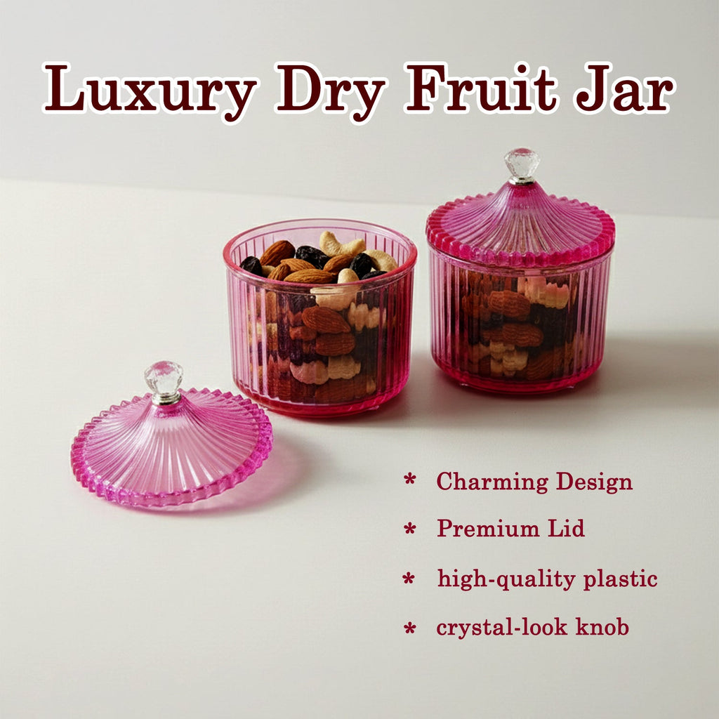 Decorative luxury dry fruit storage jars set ideal for serving snacks