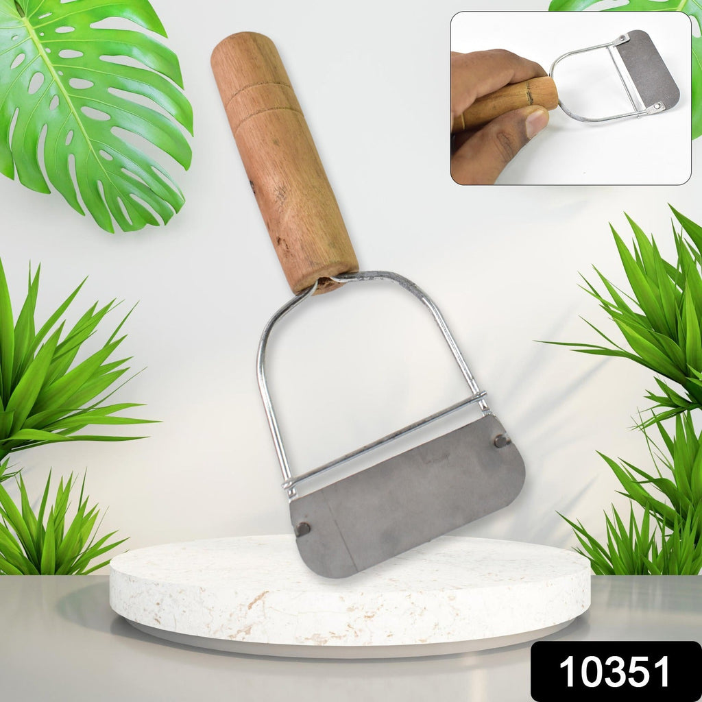 Ergonomic wooden grip vegetable peeler designed for comfortable use
