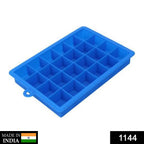 Easy-release ice cubes from a flexible silicone ice tray.