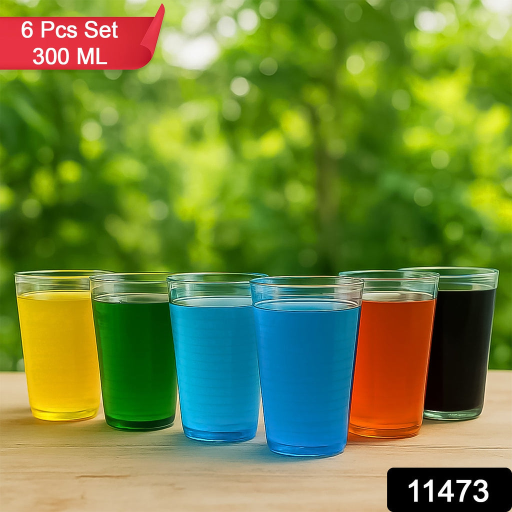 Front view of Plastic Ringo Glass 300ml tumbler made from durable plastic
