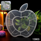 Apple-shaped clear plastic jewellery organizer cabinet