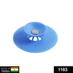 Multicolor silicone sink sealer cover designed to prevent clogs
