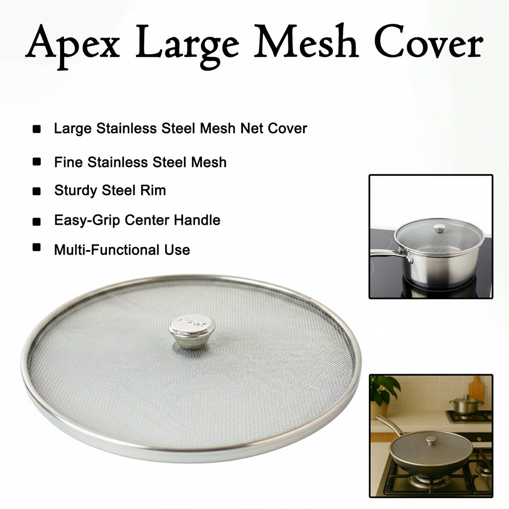 Apex large stainless steel mesh net cover ideal for kitchen cooking