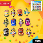 Assorted colourful mini pull back cars and aeroplanes for children's play.