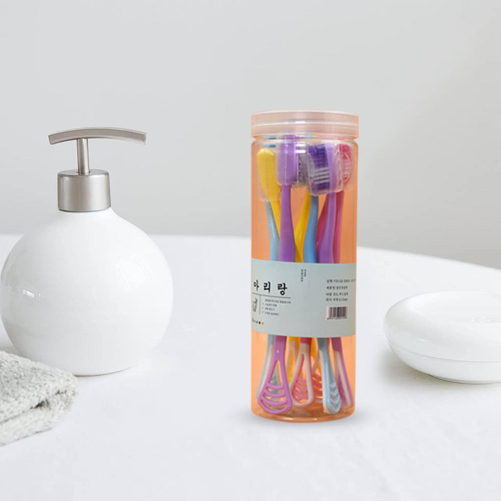 Pack of 8 durable Toothbrush Travel Cases in various colors.