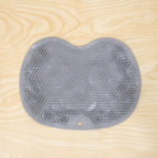 Anti-slip base of silicone foot scrubber mat