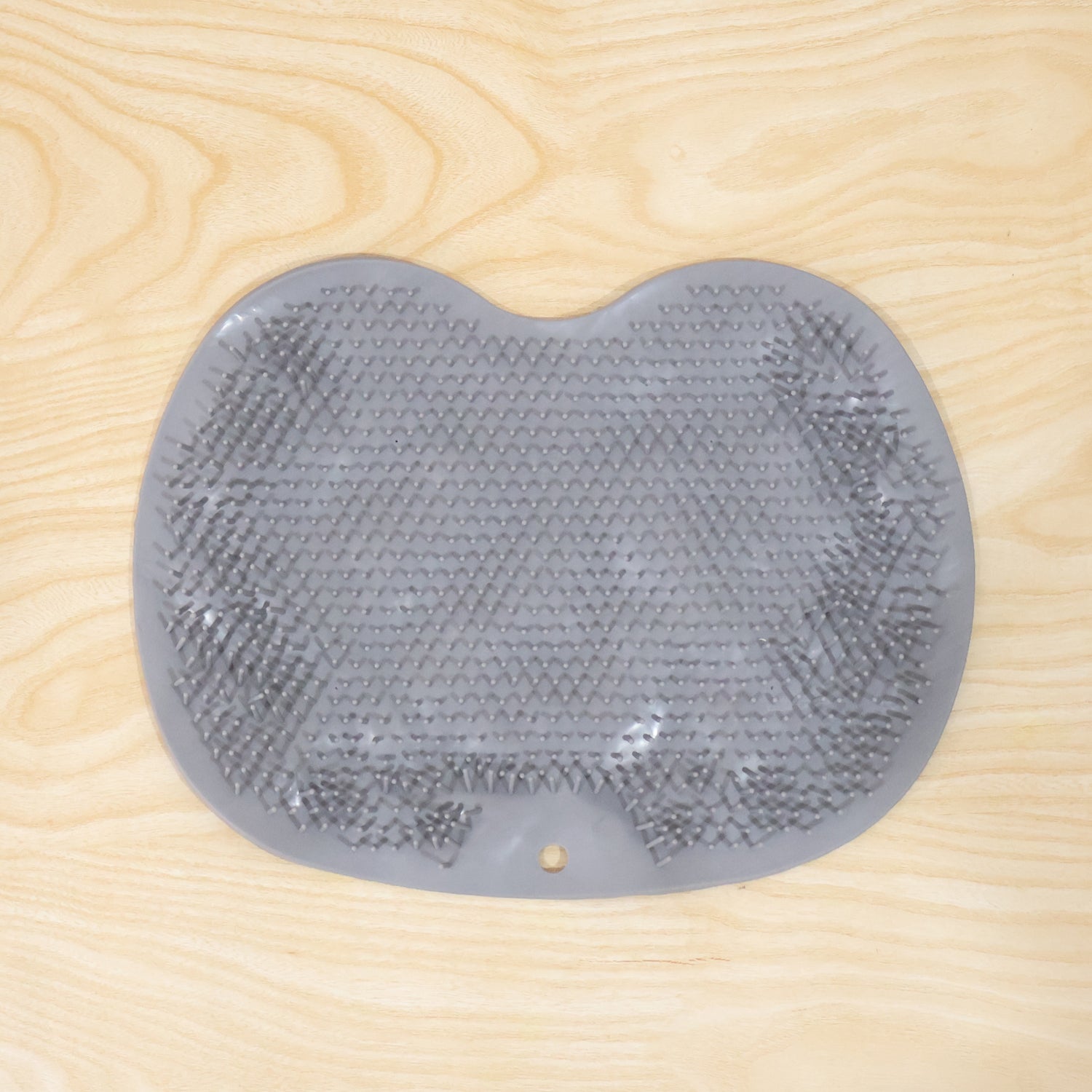Anti-slip base of silicone foot scrubber mat