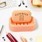 Erasing fun with soap-shaped erasers in bright colors