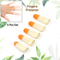 Silicone finger protectors sleeves on fingertips for pain relief