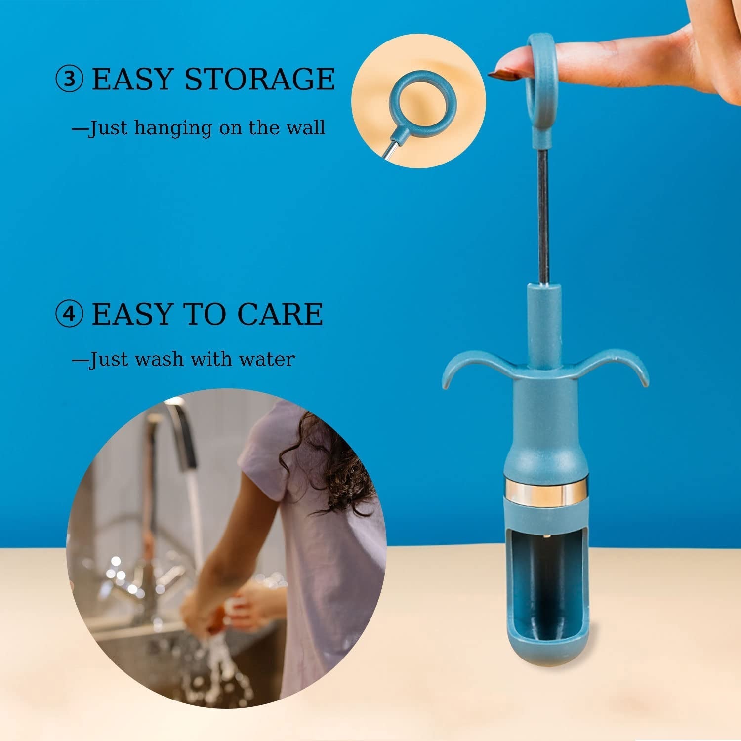 Durable cherry corer with a comfortable grip, great for making preserves.