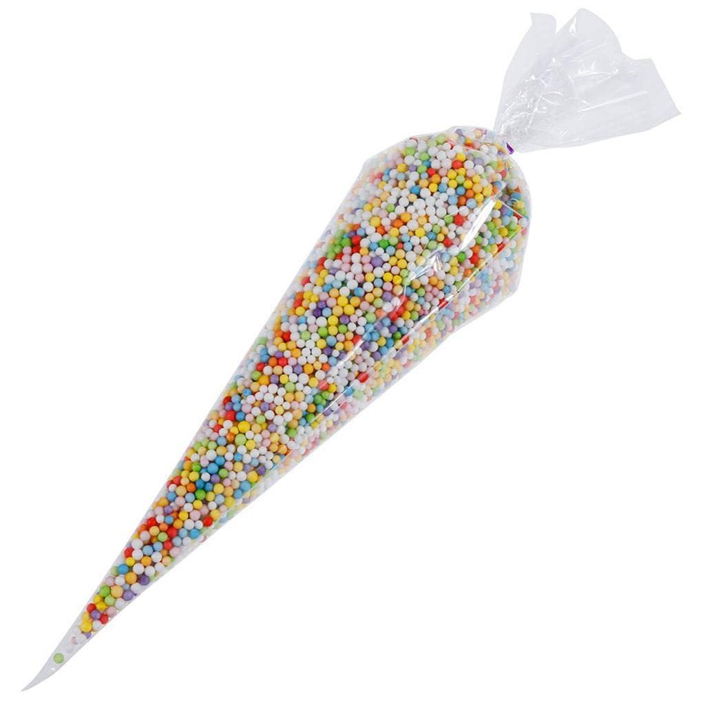 Transparent disposable piping bag suitable for cake and cupcake icing