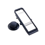 Full product view of the Konvex adjustable vegetable slicer in white and black.