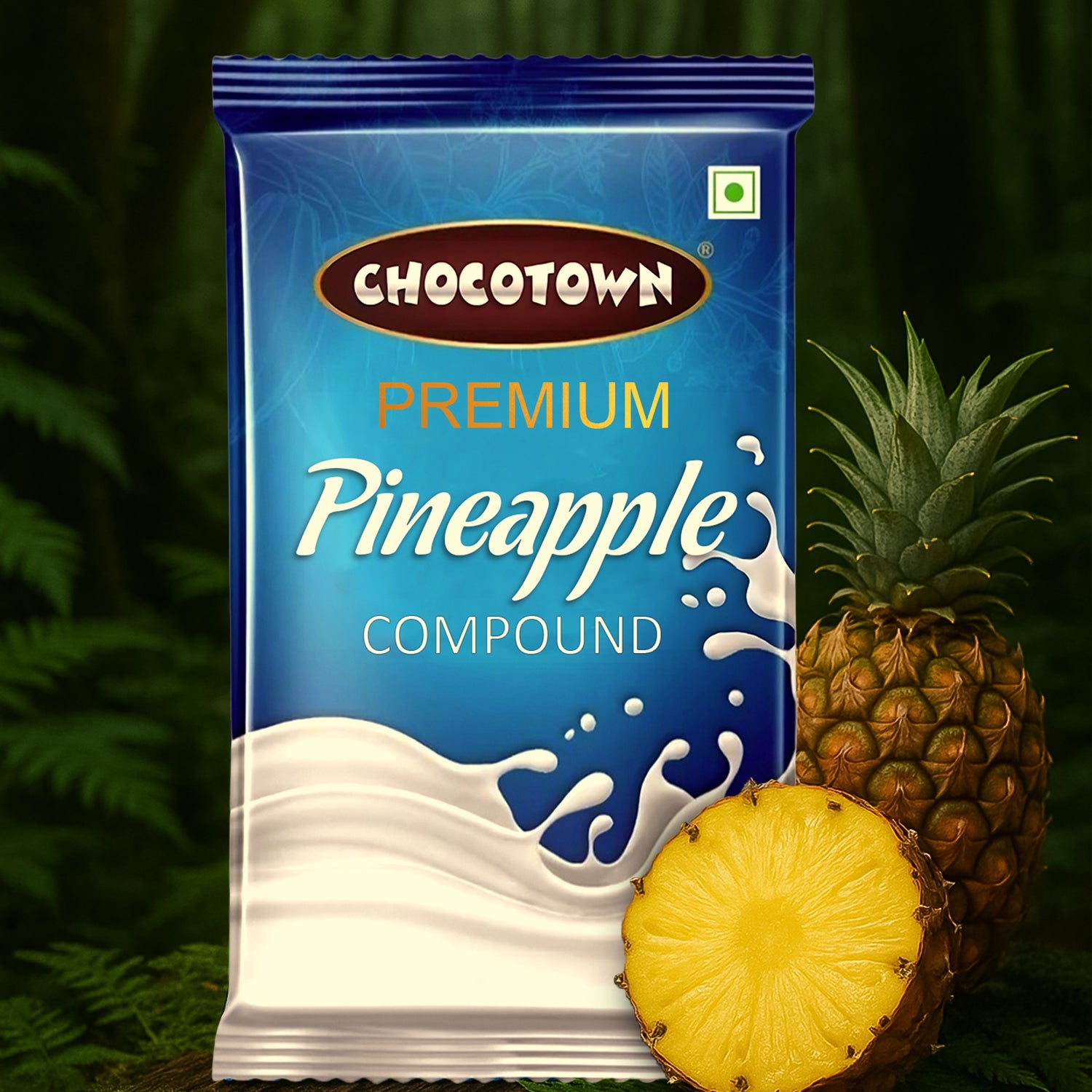 Chocotown 500gm Pineapple Compound Slab, perfect for baking tropical desserts.