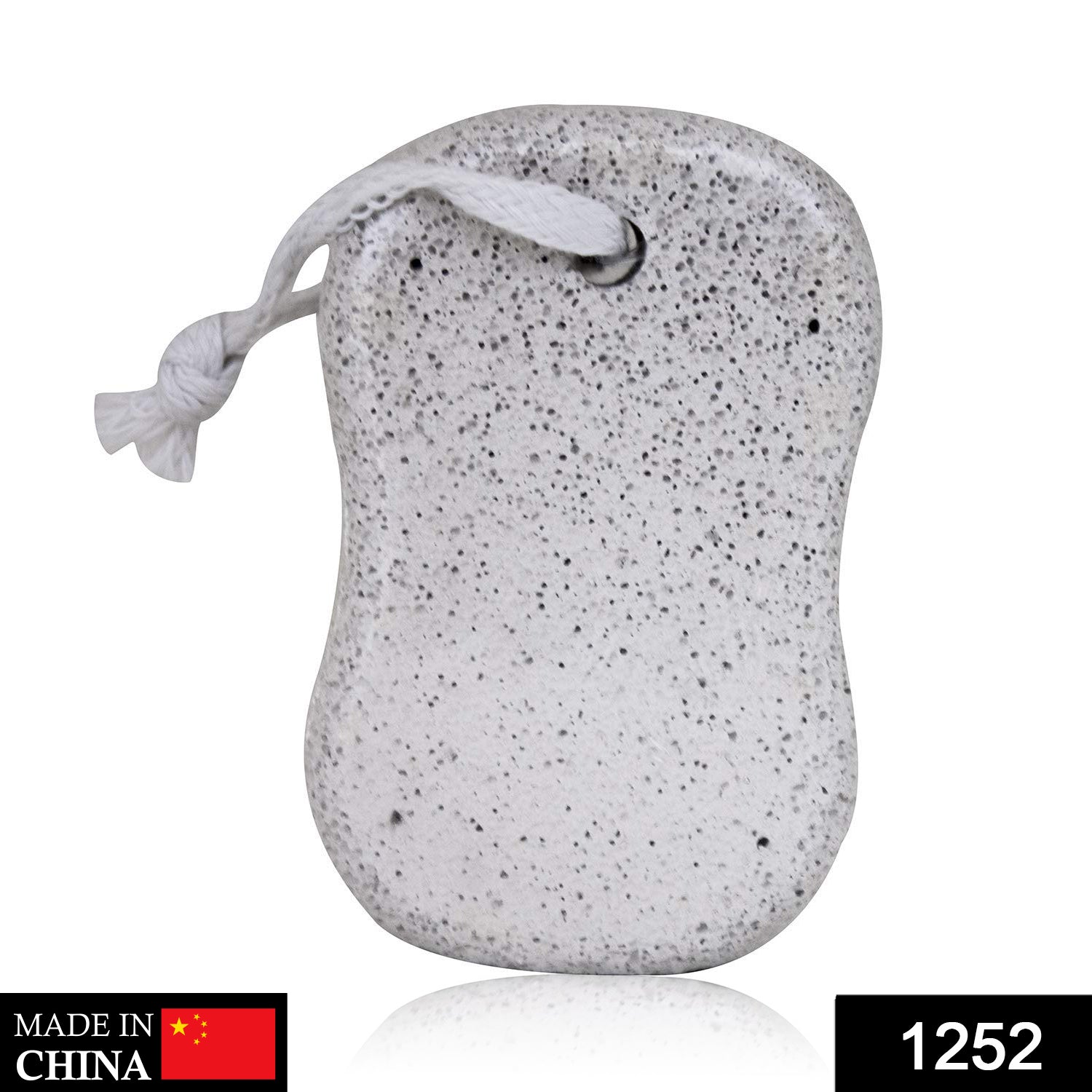 Natural oval Foot Pumice Stone for effective heel scrubbing.