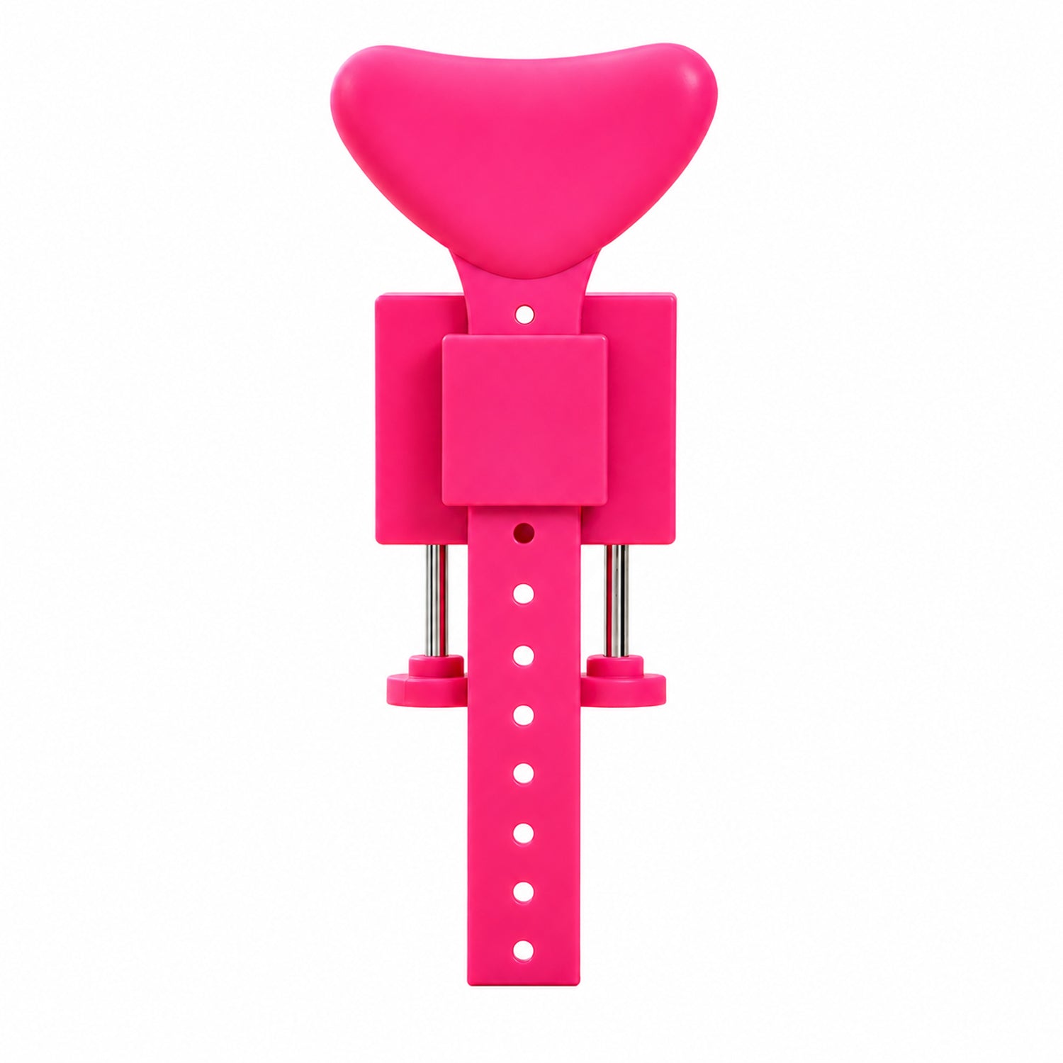 Kids sitting posture corrector showing its secure desk clamp mechanism.