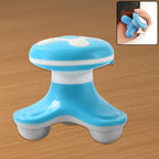 Ergonomic mini massager in triangle design, perfect for targeted muscle relief.