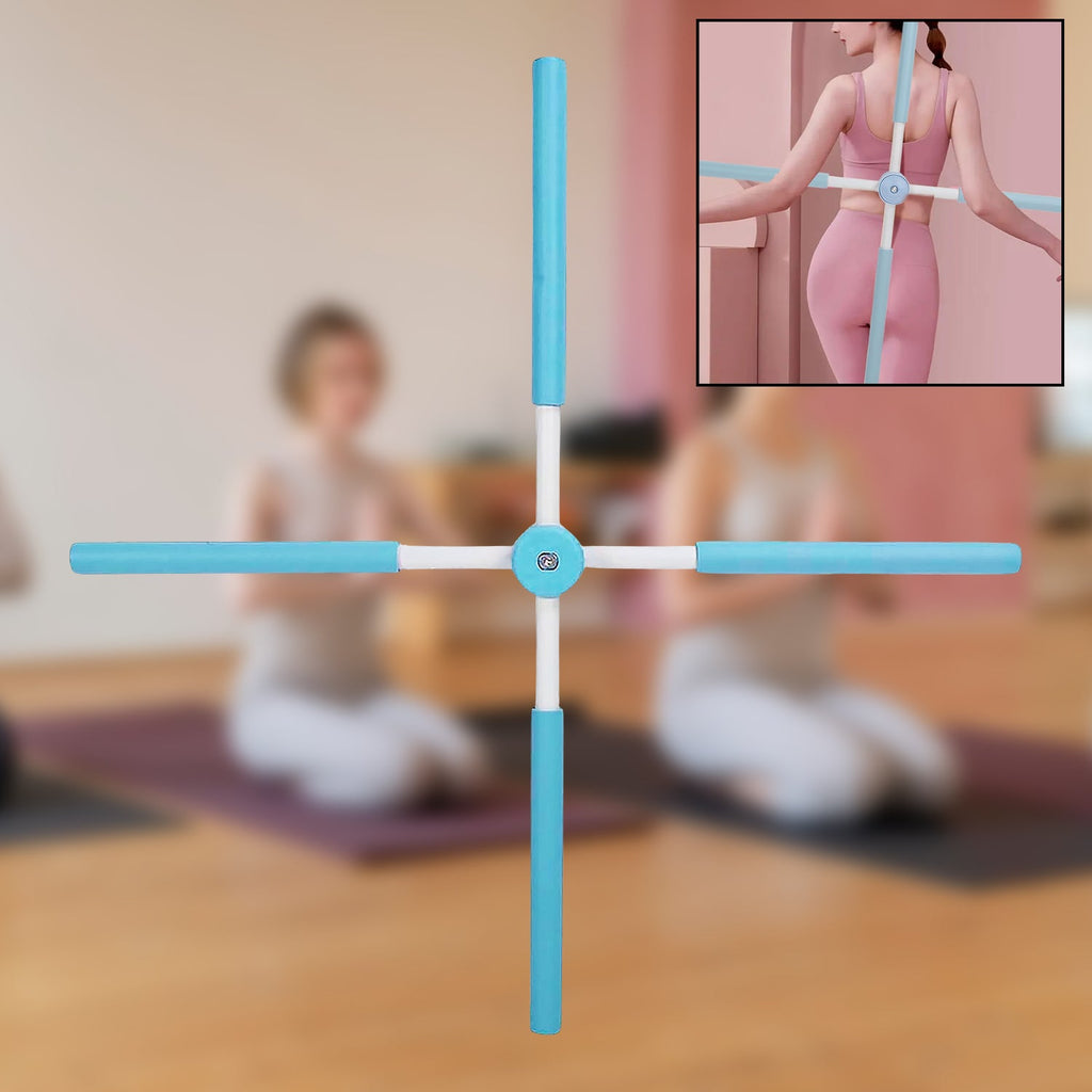 Adjustable posture stretching stick by FitFuzion, designed for humpback correction and back pain relief.