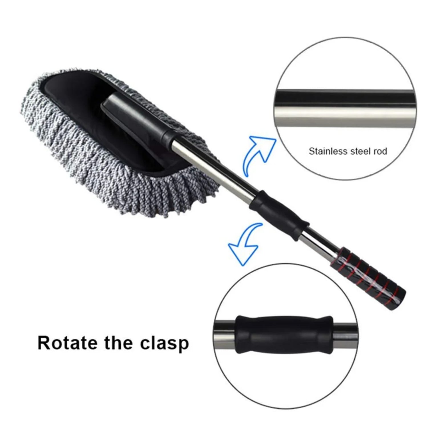 Packaged car duster, ready for shipping.
