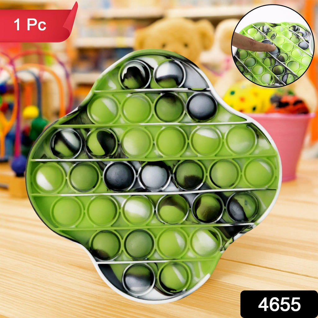 Close-up of silicone pop bubble on the pop it fidget toy