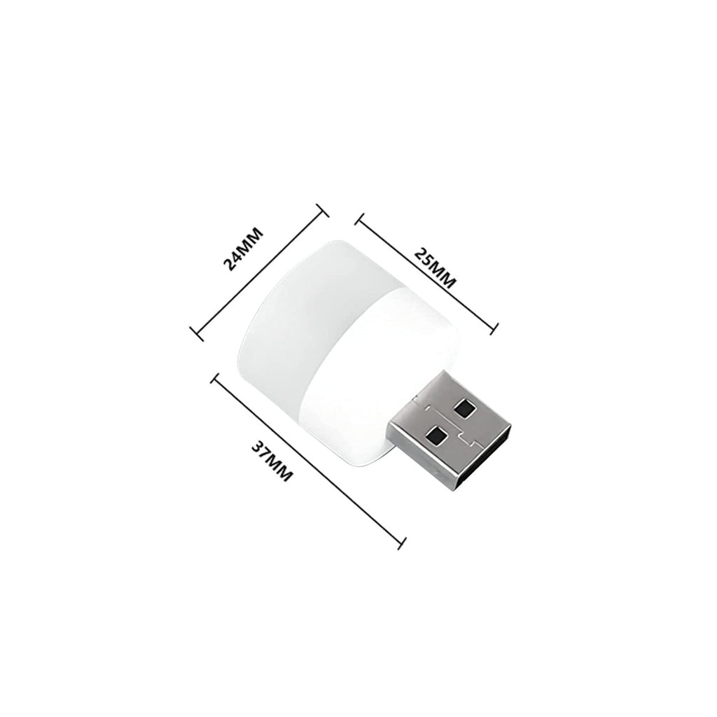 Handy yellow USB light bulb, ideal as a portable light source.