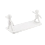 Clean-lined floating wall shelf providing practical and decorative storage for any room.