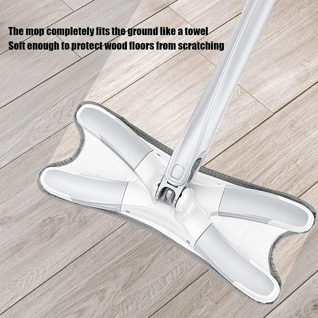 Close-up of a super-absorbent microfiber mop pad, ideal for picking up dirt.